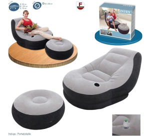 TẶNG BƠM ĐIỆN 2 CHIỀU) COMBO 1 GHẾ NGỒI HƠI JULONG 10085 FAMILY + 1 GHẾ ĐÔN CHẤT LƯỢNG TỐT - Ghế Ngồi-Ghế Thư Giãn-Ghế Phao Đa Năng-Ghế Hơi Vỏ Nhung Cao Cấp-Thiết Kế Sang Trọng- ghế lười - ghế phòng khách