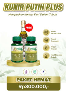 Kapsul KUNIR PUTIH PLUS Herbal Temu Mangga Obat Kanker Benjolan Tumor Benjolan Kista Miom