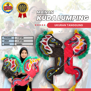 mainan kuda lumping bahan bambu mainan edukasi untuk anak TK harga grosir siap kirim