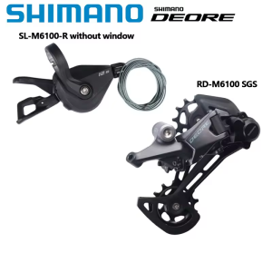 SHIMANO DEORE M6100 Shifter RD Rear Derailleur 12s Right Shift Lever Rear Derailleur SGS Long Cage For 12S MTB Bicycle Accessories