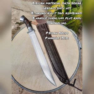 golsem golok sembelih baja hss kualitas premium siap pakai hari raya qurban