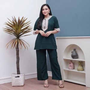 SET RAYON | SETELAN ARAB RENDA | ONE SET WANITA