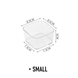 Clear Transparent Tray Divider Drawer Organizer Storage Box Holder Table Desk Organizer