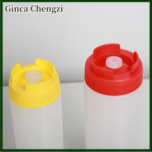 Ginca ขวดน้ำพลาสติกขวดคู่บีบขวดมะเขือเทศขนาดใหญ่