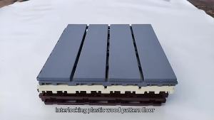 Patio Flooring Wood Plastic Composite Deck Tile Interlocking Tiles Wood Plastic composite Interlocking Patio Deck Tiles