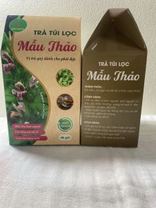 Trà túi lọc ích mẫu thảo (hộp 40 gói) cây ích mẫu cân bằng nội tiết cho phụ nữ da dẻ hồng hào giảm tàn nhang điều hòa kinh nguyệt