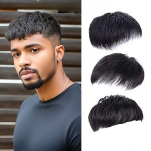 European and American mens wigs head replacement blocks one-piece forehead pads the source of increased hair volume