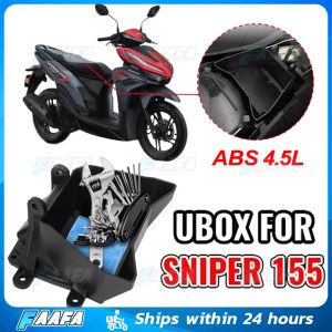 ABS U BOX 4.5L Compartment for Yamaha Sniper 155 / 155 R ABS with Air Intake Adds Extra Storage Space