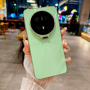 Shockproof Metal Lens Kickstand Hard Case For Huawei Mate 70 60 Pura 70 Pro Built-in Glass Camera Protection Phone Cover Funda