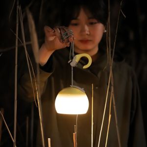 MICANGP Rechargeable Camping Tent Hanging Light Night Light with Hook LED Atmosphere Light Bright Emergency Camping Lanterns Fishing