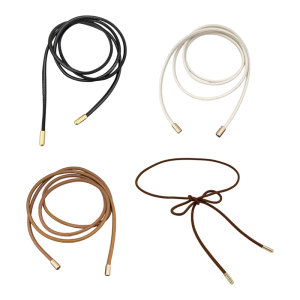 Womens PU Leather Thin Belt Waist Strap Decorative Round Rope with Vintage Charm for Enhancing Dress and Coat Outfits