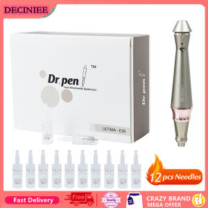 New Wireless Microneed-ling Pen Kit Dr Pen Ultima E30 with 12Pcs Cartridges Derma Pen Face Skin Care Treatment Machine Anti Aging