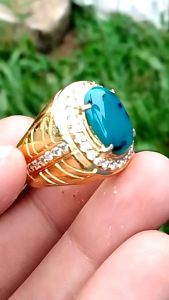 cincin batu bacan Doko mijiko kristal asli 1000%