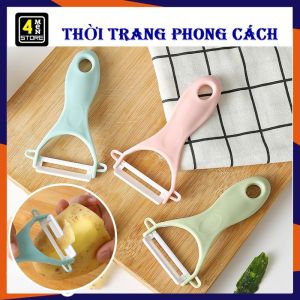 Dao Bào Gọt Rau Củ Quả Lưỡi Sứ Siêu Sắc Bén Cao Cấp - Nạo Bào Vỏ Trái Cây - Dụng Cụ Cắt Gọt Vỏ Đa Năng Tiện Lợi Cho Bếp