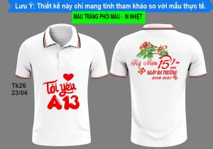 áo THUN POLO lớp 10 /15/20/25/35 năm  - áo khóa-kỉ yếu-tất niên-theo yêu cầu chất đẹp