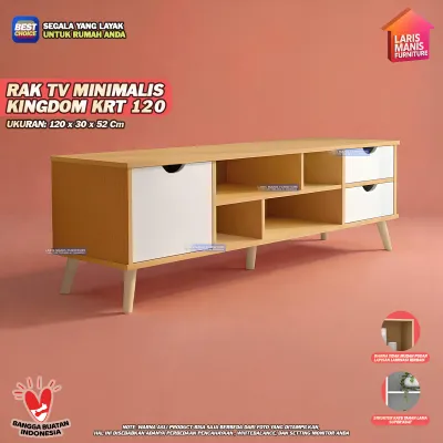 Rak TV Meja TV Minimalis Modern Terbaru Lemari TV Buffet TV Kabinet TV Tempat TV Kingdom KRT 120