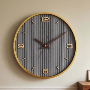 FFBH Modern Wall Clock Aesthetic Wall Watch Unique Silent Elegant Clocks Decorative Nordic Luxury Living Room Watches Room Decoration 5B9Z4