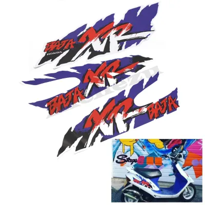 สติ๊กเกอร์โลโก้โครงรถมอเตอร์ไซต์เต็มรูปแบบ AF27สติกเกอร์สำหรับฮอนด้าดีโอ AF23 AF18 AF28 AF35 BAJA XR