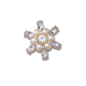 Metal cross jibbitz charm metal Shoe Buckle Hole Shoe Accessories Shoes Flower Diamond Pearl Decorative Buckle