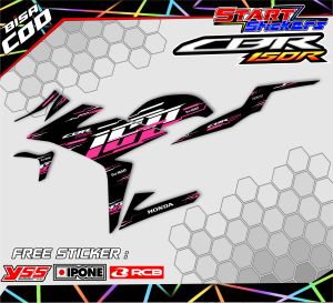 STRIPING VARIASI HONDA CBR 150 R FACELIFT  VIETNAM STYLE/ STICKER LIST VARIASI MOTOR CBR 150 R