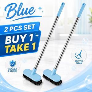 Stiff Bristle Multi Purpose Scrub Brush Long Handle Clean Tile Bathroom Hardwood Deck Floor