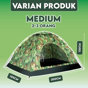 Tenda Camping Dome Parasut Kapasitas 4 Orang Alat Outdoor Waterproof
