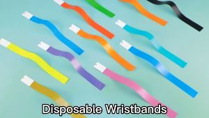 100pcs Disposable Waterproof Tyvek Paper Wristbands Writeable Event Concert Party ID Bracelets