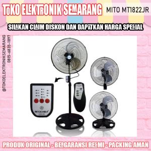 KIPAS ANGIN BESI TORNADO MITO MITOCHIBA MT 1822 JR 3 IN 1 18 INC BERDIRI DINDING MEJA REMOT GARANSI