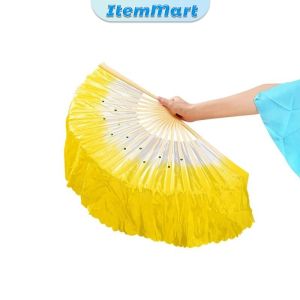 ItemMart Dance Hand Fan For Chinese Style Classical Folding Hand Held Fan Silk