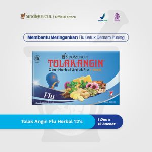 Tolak Angin Flu 1 Box Isi 12 Sachet Mengatasi Flu Gejala Pilek Batuk Demam Pusing