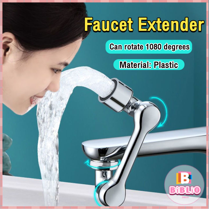 BIBLIO 1080° Faucet Extender Universal Connector for Sink Head Wash