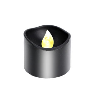 LED Black Creative Tears Electronic Candle Light Flameless Outdoor Waterproof Solar Candles Light for Garden Wedding Birthday Party Decoration