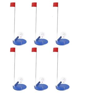 6PCS Câu cá trên Băng tip UPS Câu cá trên Băng cờ chỉ số thiết lập bao gồm cờ và túi lưu trữ cho những người đam mê câu cá mùa đông