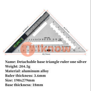 ฉันทราบไม้บรรทัดวัดมุมหลายมุมเครื่องมือช่างไม้แบบปรับตำแหน่งได้สี่เหลี่ยมยืดได้สำหรับงานไม้ไม้บรรทัดสามเหลี่ยมพร้อมฐานเครื่องมือไม้บรรทัดมุมอเนกประสงค์ของขวัญสำหรับผู้ชาย