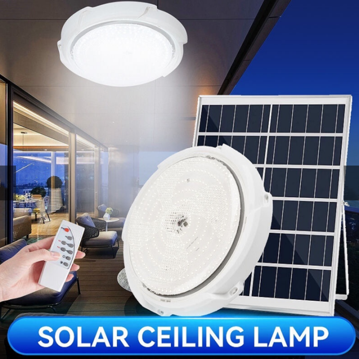 300W LED Waterproof Solar Ceiling Light Bedroom Living Room Home Indoor ...