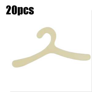 20Pcs Plastic Pet Clothes Hanger Dog Hanger Dog Clothes Rack Pet Garment Hanger