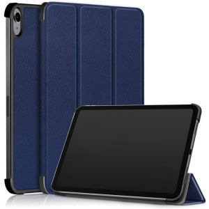 APPLE IPAD MINI 6 Good Leather Standable Magnetic Flip Case Cover Casing ( Back Hard )