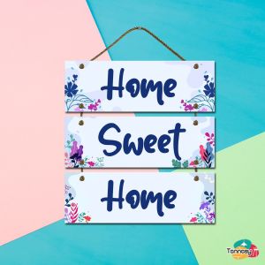 HIASAN DINDING SUSUN HOME SWEET HOME  PAJANGAN KAYU DEKORASI DINDING RUMAH 1 SET