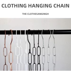 Clothing display hanging iron chains clothing store display racks hanging rings iron chains Durable
