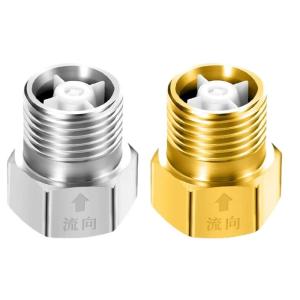 Pack Of 2 Bronze Toilet Check Gate Oxidation Resistant Against Backflow Device For Bathroom Piping Structure