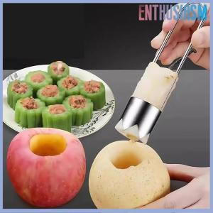 【Enthusiasm】🌟🌟【Hot Sale】🎈 Stainless Steel Fruit Core Remover Apple Pear Bell Peppers Pitter Extractor Tool Versatile Vegetable Core Puller Kitchen Gadgets