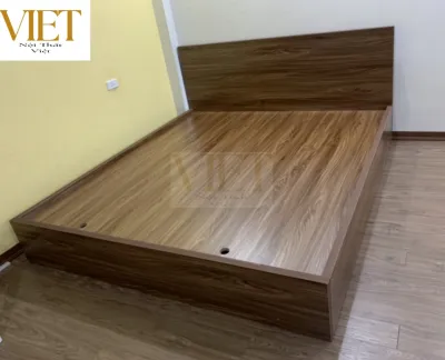Giường Gỗ MDF 2 Hộc KéoGiường Ngủ Gỗ Freeship HCM Kích Thước Mẫu Theo Yêu Cầu
