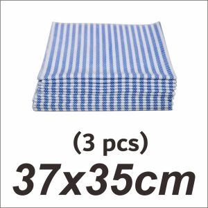 3pcs BABY BONBON Alas Ompol Bayi Lurik BIRU 50x40cm 37x35cm Halus Popok Newborn