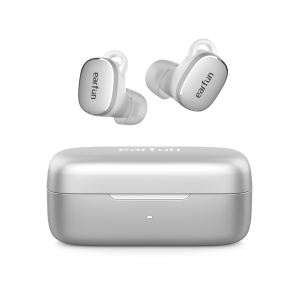 EarFun Free Pro 3 Noise Canceling Wireless Earbuds Snapdragon Sound Qualcomm aptX™ Adaptive 6 Mics ENC Bluetooth 5.3 Earbuds Multipoint Connection Customizable EQ App Cozy Fit
