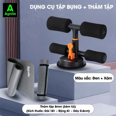 Dụng Cụ Tập Cơ Bụng Đa Năng Agnite – Đế Hút Chân Không Chắc Chắn 3 Mức Chiều Cao Hỗ Trợ Giảm Eo Tại Nhà