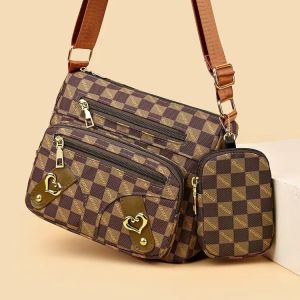 BJ61256 (2IN1) - KHAKI/COFFEE TAS SLEMPANG HANDBAG TAS WANITA FASHION IMPORT MODIS ELEGAN TERMURAH TERLARIS TERBARU BAGSTORE JAKARTA TAS BATAM ZCJ1256