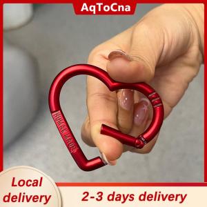 [COD] AqToCna Ship within 24 hours Love Heart Letter Carabiner Keychain Portable DIY Open Metal Buckle Connecting Hooks Accessories