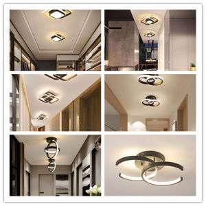 YHLAMP Aisle Light Corridor Light Modern Minimalist Bedroom Porch Light Personality Creative Balcony Round Ceiling Light Cloakroom Light