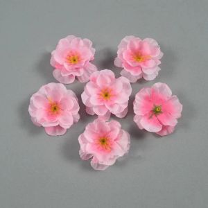 HUYAN 100Pcs Romantic Simulation Petals Clear Peach Blossom Artificial Rose Flowers Home Accessories DIY Artificial Cherry Blossom Home