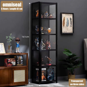 4/5Layers Ready Stock Hand-Made Display Cabinet Lego Bamboo Acrylic Display Stand Display Cabinet Bookshelf Kitchen Cabinet